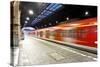 Train Im Motion Enters the Station-Jorg Hackemann-Stretched Canvas