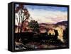 Train in the Country-Sheldon Pennoyer-Framed Stretched Canvas