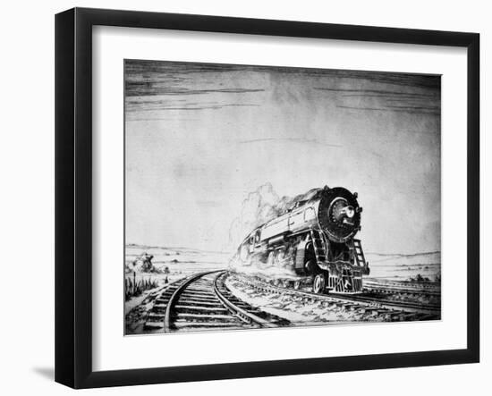 Train in the Night 3-Otto Kuhler-Framed Giclee Print