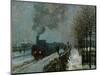 Train in the Snow, 1875-Claude Monet-Mounted Giclee Print