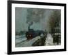 Train in the Snow, 1875-Claude Monet-Framed Giclee Print