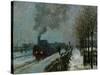 Train in the Snow, 1875-Claude Monet-Stretched Canvas