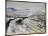 Train in the Snow at Argenteuil-Claude Monet-Mounted Giclee Print