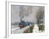 Train in the Snow or the Locomotive, 1875-Claude Monet-Framed Giclee Print