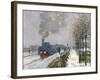 Train in the Snow or the Locomotive, 1875-Claude Monet-Framed Giclee Print