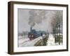 Train in the Snow or the Locomotive, 1875-Claude Monet-Framed Giclee Print