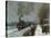 Train in the Snow-Claude Monet-Stretched Canvas