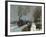 Train in the Snow-Claude Monet-Framed Premium Giclee Print