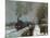 Train in the Snow-Claude Monet-Mounted Premium Giclee Print