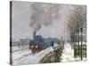 Train in the Snow-Claude Monet-Stretched Canvas