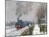 Train in the Snow-Claude Monet-Mounted Giclee Print