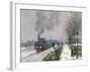 Train in the Snow-Claude Monet-Framed Giclee Print