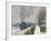 Train in the Snow-Claude Monet-Framed Giclee Print