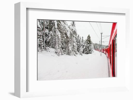 Train in the Snow-PerseoMedusa-Framed Photographic Print