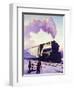 Train in Winter-A. Sheldon Pennoyer-Framed Giclee Print