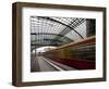 Train Leaving Berlin Hauptbahnhof, the Main Railway Station in Berlin, Germany, Europe-Carlo Morucchio-Framed Photographic Print