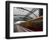 Train Leaving Berlin Hauptbahnhof, the Main Railway Station in Berlin, Germany, Europe-Carlo Morucchio-Framed Photographic Print