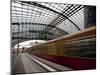 Train Leaving Berlin Hauptbahnhof, the Main Railway Station in Berlin, Germany, Europe-Carlo Morucchio-Mounted Photographic Print