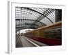 Train Leaving Berlin Hauptbahnhof, the Main Railway Station in Berlin, Germany, Europe-Carlo Morucchio-Framed Photographic Print