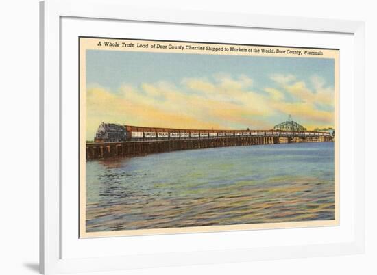 Train Load of Cherries, Door County, Wisconsin-null-Framed Premium Giclee Print