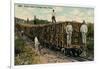 Train Load of Sugar Cane Leaving the Field, Cuba, 1915-null-Framed Giclee Print