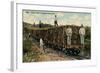 Train Load of Sugar Cane Leaving the Field, Cuba, 1915-null-Framed Giclee Print