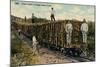 Train Load of Sugar Cane Leaving the Field, Cuba, 1915-null-Mounted Giclee Print