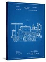 Train Locomotive Patent-null-Stretched Canvas