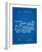 Train Locomotive Patent-null-Framed Art Print