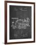 Train Locomotive Patent-null-Framed Art Print