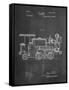 Train Locomotive Patent-null-Framed Stretched Canvas