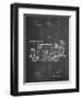 Train Locomotive Patent-null-Framed Art Print