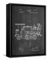 Train Locomotive Patent-null-Framed Stretched Canvas