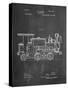 Train Locomotive Patent-null-Stretched Canvas