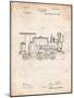 Train Locomotive Patent-Cole Borders-Mounted Art Print