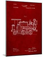 Train Locomotive Patent-Cole Borders-Mounted Art Print