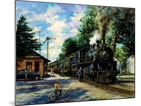 Train Morning Call-unknown Xaras-Mounted Art Print