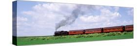 Train Moving on a Railroad Track, Strasburg, Lancaster, Pennsylvania, USA-null-Stretched Canvas