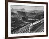 Train Moving Past Trackside Tenement Slums of Chicago-Gordon Coster-Framed Photographic Print