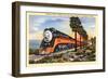 Train Near Los Angeles, California-null-Framed Art Print