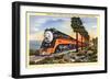 Train Near Los Angeles, California-null-Framed Art Print