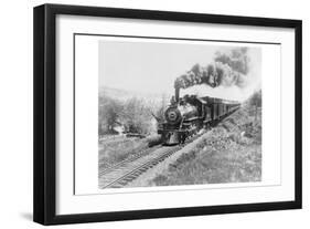 Train of the Northern Pacific Railway Co.-null-Framed Art Print