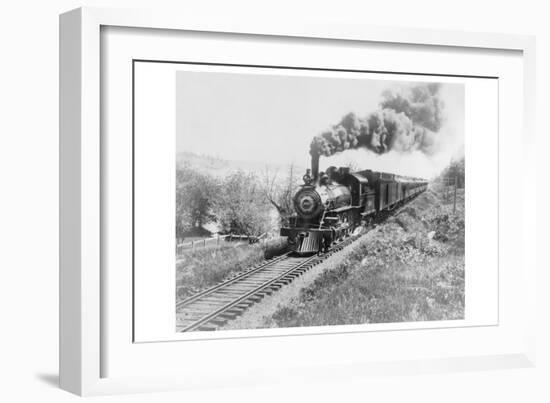 Train of the Northern Pacific Railway Co.-null-Framed Art Print