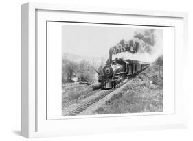 Train of the Northern Pacific Railway Co.-null-Framed Art Print