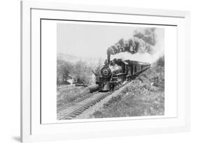 Train of the Northern Pacific Railway Co.-null-Framed Art Print