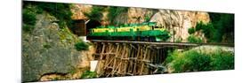 Train on a Bridge, White Pass and Yukon Route Railroad, Skagway, Alaska, USA-null-Mounted Photographic Print