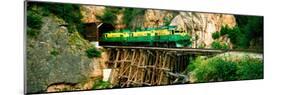 Train on a Bridge, White Pass and Yukon Route Railroad, Skagway, Alaska, USA-null-Mounted Premium Photographic Print