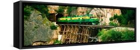 Train on a Bridge, White Pass and Yukon Route Railroad, Skagway, Alaska, USA-null-Framed Stretched Canvas