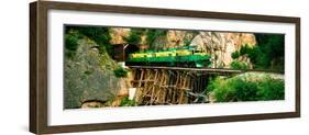 Train on a Bridge, White Pass and Yukon Route Railroad, Skagway, Alaska, USA-null-Framed Photographic Print