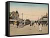 Train on King William Street, Adelaide, South Australia, 1900s-null-Framed Stretched Canvas